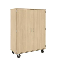 Mobile Wardrobe/Shelf Combo Storage Unit