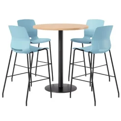 Mode Bar Height Cafe Table with Lola Barstools