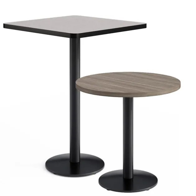 Mode Cafe Tables w/ Single Round Black Base