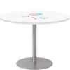 Mode Dry Erase Cafe Tables w/ Silver Round Base