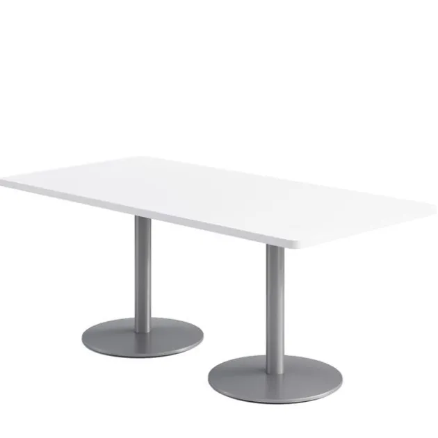 Mode Dry Erase Rectangular Bar Height Cafe Table w/ Silver Round Base (36'' x 72'' Rectangle)