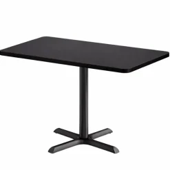Mode Rectangular Cafe Table w/ Black X Base