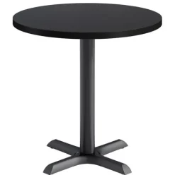 Mode Round Cafe Table w/ Black X-Base