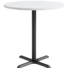 Mode Round Counter Height Cafe Table w/ Black X-Base