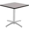 Mode Silver Arched Base Square Cafe Tables