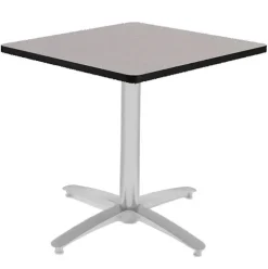 Mode Silver Arched Base Square Cafe Tables