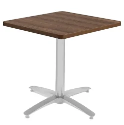 Mode Silver Arched Base Square Cafe Tables