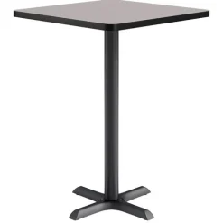 Mode Square Bar Height Cafe Table w/ Black X Base