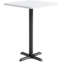 Mode Square Bar Height Cafe Table w/ Black X Base