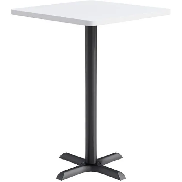 Mode Square Bar Height Cafe Table w/ Black X Base