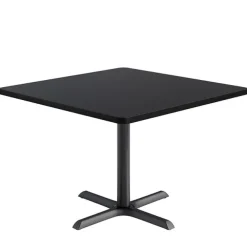 Mode Square Cafe Table w/ Black X-Base by KFI