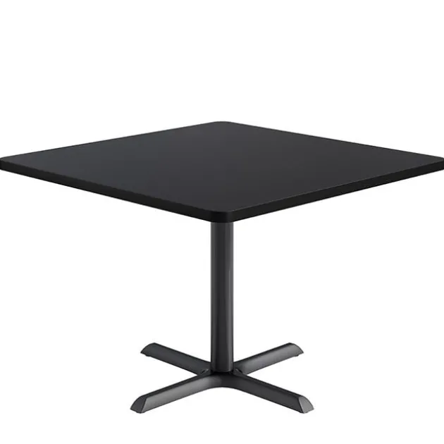 Mode Square Cafe Table w/ Black X-Base by KFI