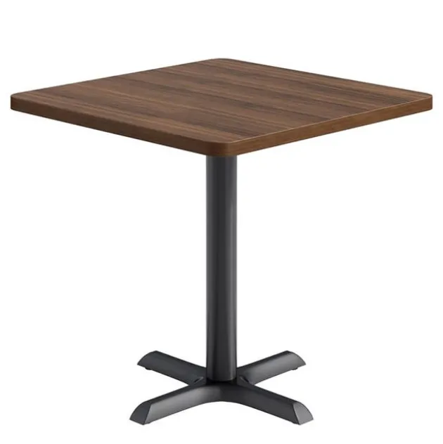 Mode Square Cafe Table w/ Black X-Base by KFI