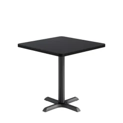 Mode Square Counter Height Cafe Table w/ Black X-Base