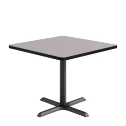 Mode Square Counter Height Cafe Table w/ Black X-Base