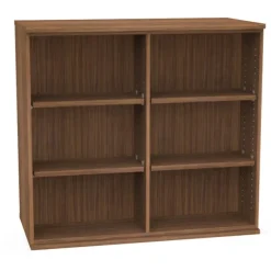 Modular Single Sided Open Bookcase w/ 1 Divider & 4 Adjustable Shelves