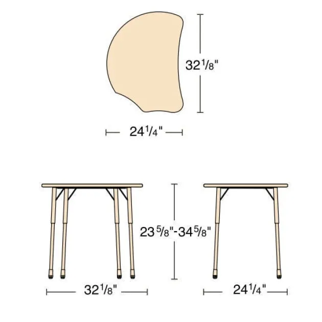Molecule Collaborative Classroom Desk w/ Plastic Bookbox
