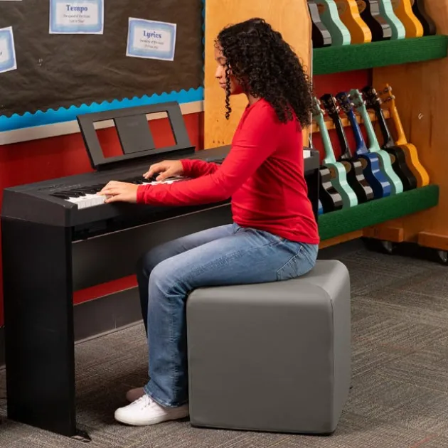 Monroe Vinyl Cube Ottoman