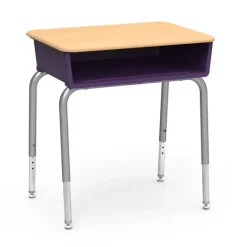 785M Solid Plastic Open Front Student Desks