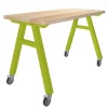 Natural Butcher Block A-Frame Tables