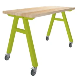 Natural Butcher Block A-Frame Tables