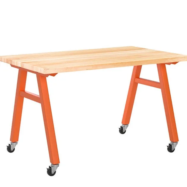 Natural Butcher Block A-Frame Tables
