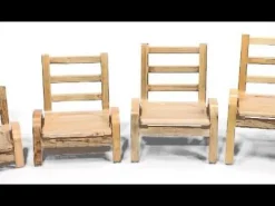 NaturalWood Kid's Chairs (Set of 2)