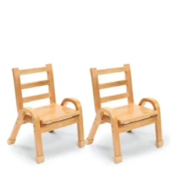 NaturalWood Kid's Chairs (Set of 2)