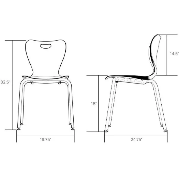 Nova Series Stack Chair (18" H) Package (Set of 46)