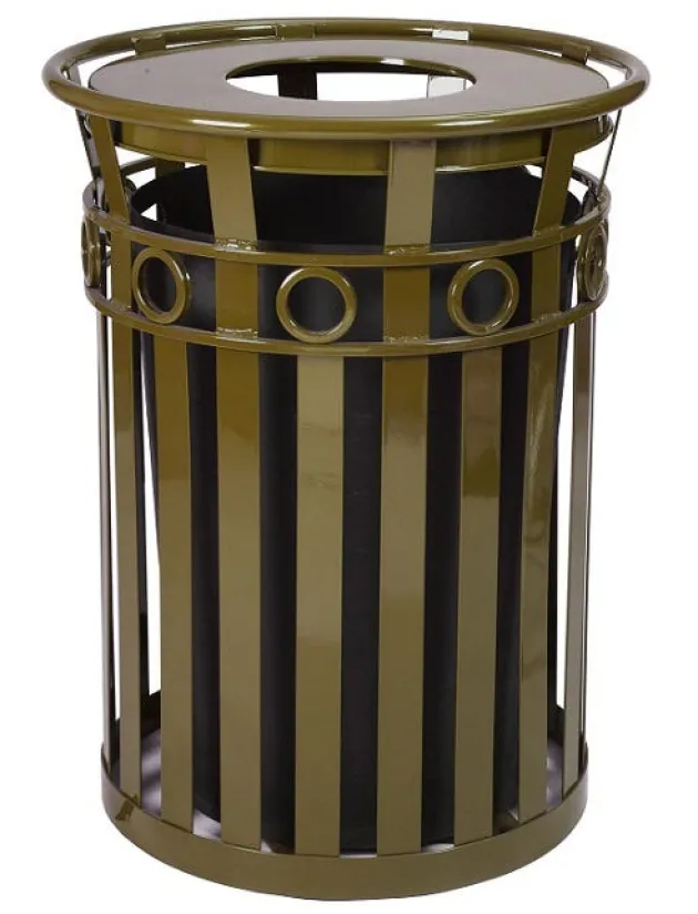 Oakley Collection Decorative Slatted Receptacles by Witt (40 gal)