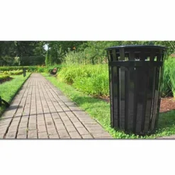 Oakley Collection Slatted Urn Basket