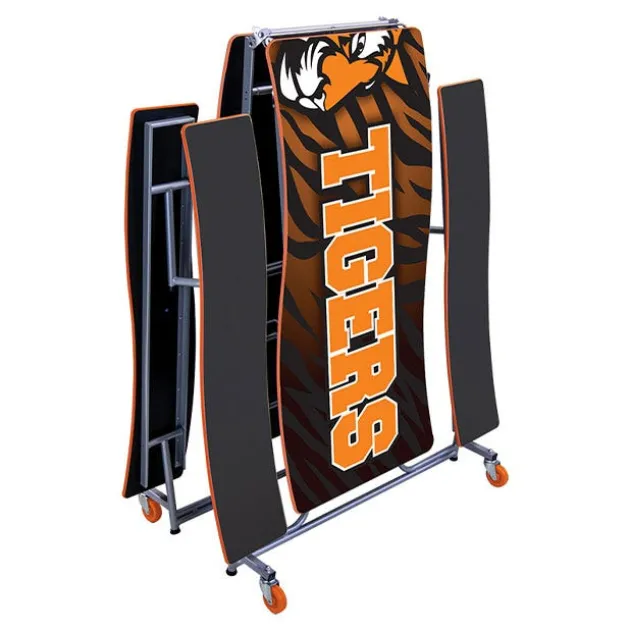 Ocean Wave Top Mobile Bench Cafeteria Tables