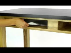 One Acid Resistant Science Lab Table & Two 18'' Gray Stools (48'' x 24'')