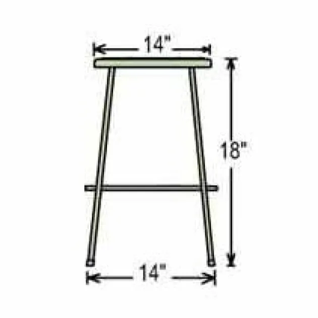 One Acid Resistant Science Lab Table & Two 18'' Gray Stools (54'' x 24'')