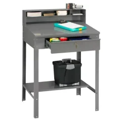 Open Style Foreman's Shop Desk with Lower Shelf