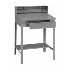 Open Style Foreman's Shop Desk with Lower Shelf