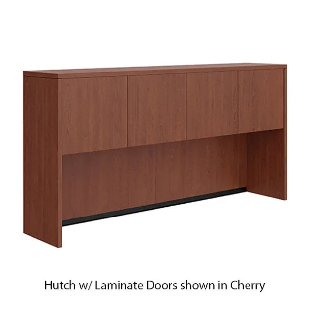 OS Laminate Bow Front U-Shape Desk Suite w/ Deluxe Full Pedestal