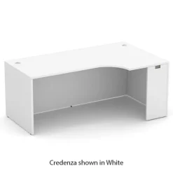 OS Laminate Bow Front U-Shape Desk Suite w/ Deluxe Full Pedestal