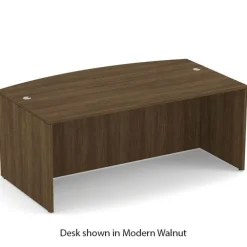 OS Laminate Bow Front U-Shape Desk Suite w/ Deluxe Full Pedestal
