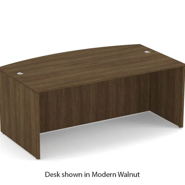 OS Laminate Bow Front U-Shape Desk Suite w/ Deluxe Full Pedestal