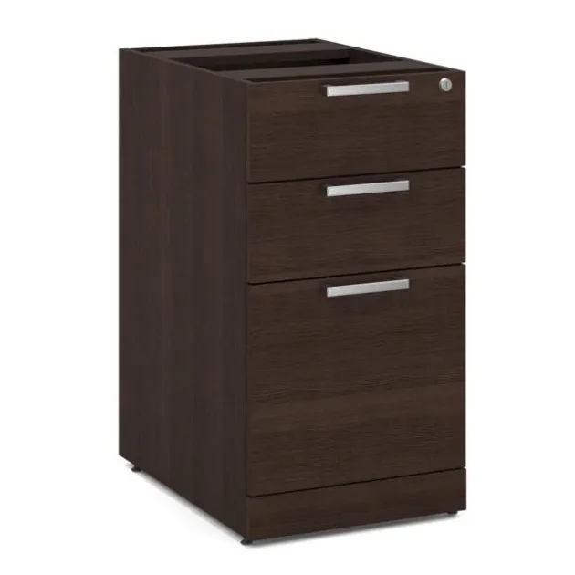 OS Laminate Bow Front U-Shape Desk Suite w/ Deluxe Full Pedestal & 2 Drawer Lateral File