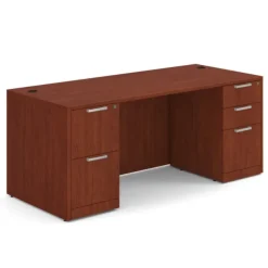 OS Laminate Desk W/ Double Full Pedestals (71