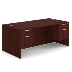 OS Laminate Desk W/ Double Hanging Pedestals (71