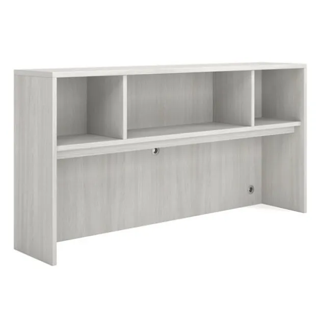 OS Laminate L-Shaped Desk Suite w/ Hutch & 2 Glass Doors