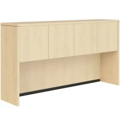 OS Laminate Pair of Two Desks with Hutch Storage