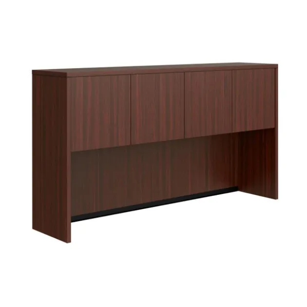 OS Laminate Pair of Two Desks with Hutch Storage