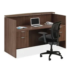 OS Laminate Reception Desk w/ Transaction Shelf