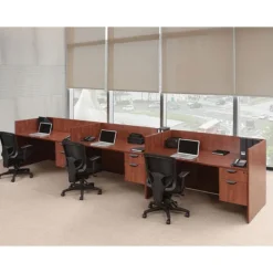 OS Laminate Three-Person Office Workstation