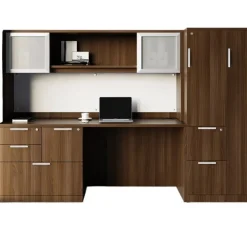OS Laminate Wall Desk Unit w/ Storage & Combo Files