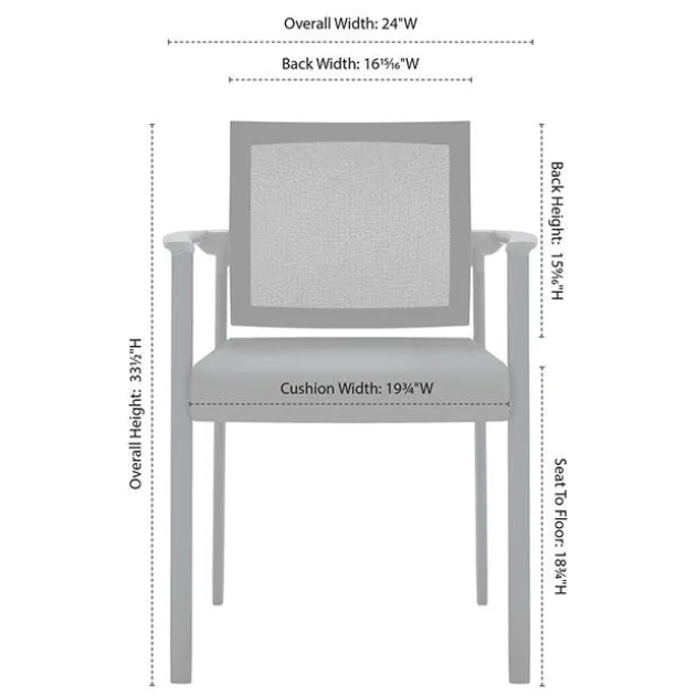 Oslo Mesh Back Stacking Guest Chair